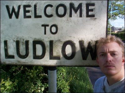 Ludlow Town Sign with Iain
