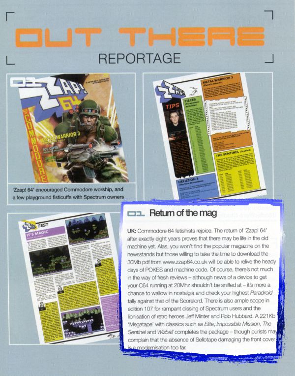 Scan of Edge News Item About Zzap