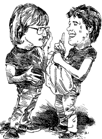 Cartoon pic of Andrew and Gary (9K)